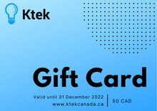 Load image into Gallery viewer, KTEK Canada Gift Card
